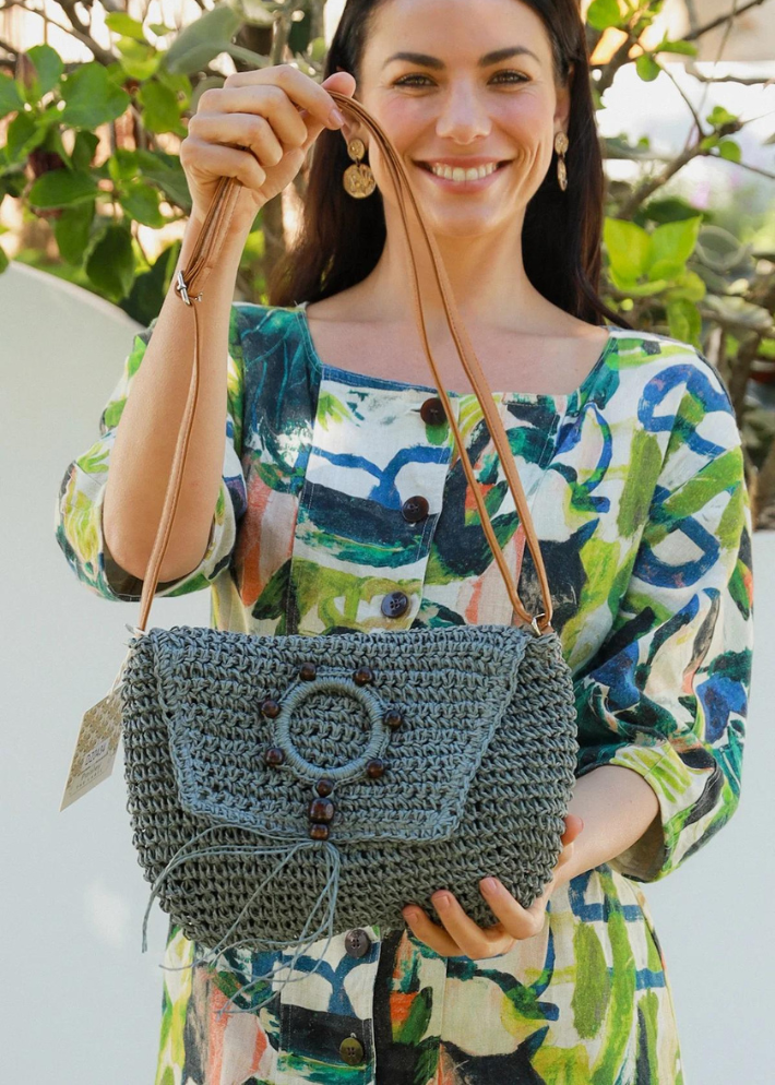 Women's Accessories Bella Straw Handbag Rose Tide