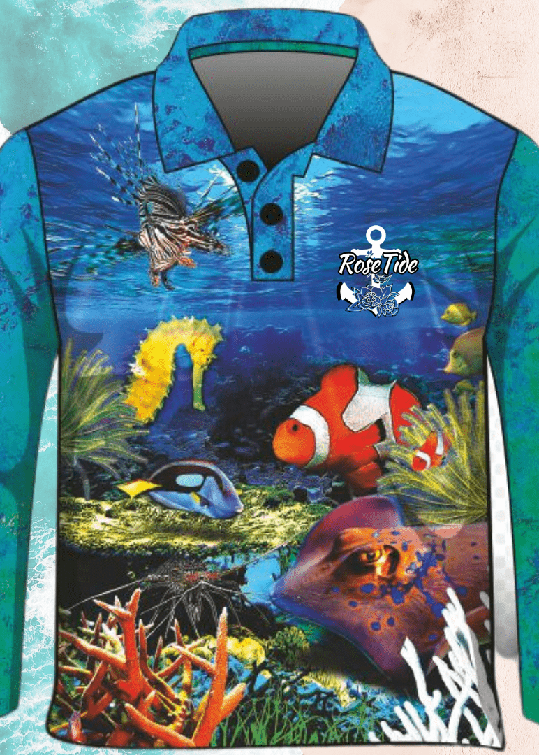 Women's and Kids Fishing Shirts Australia Rose Tide