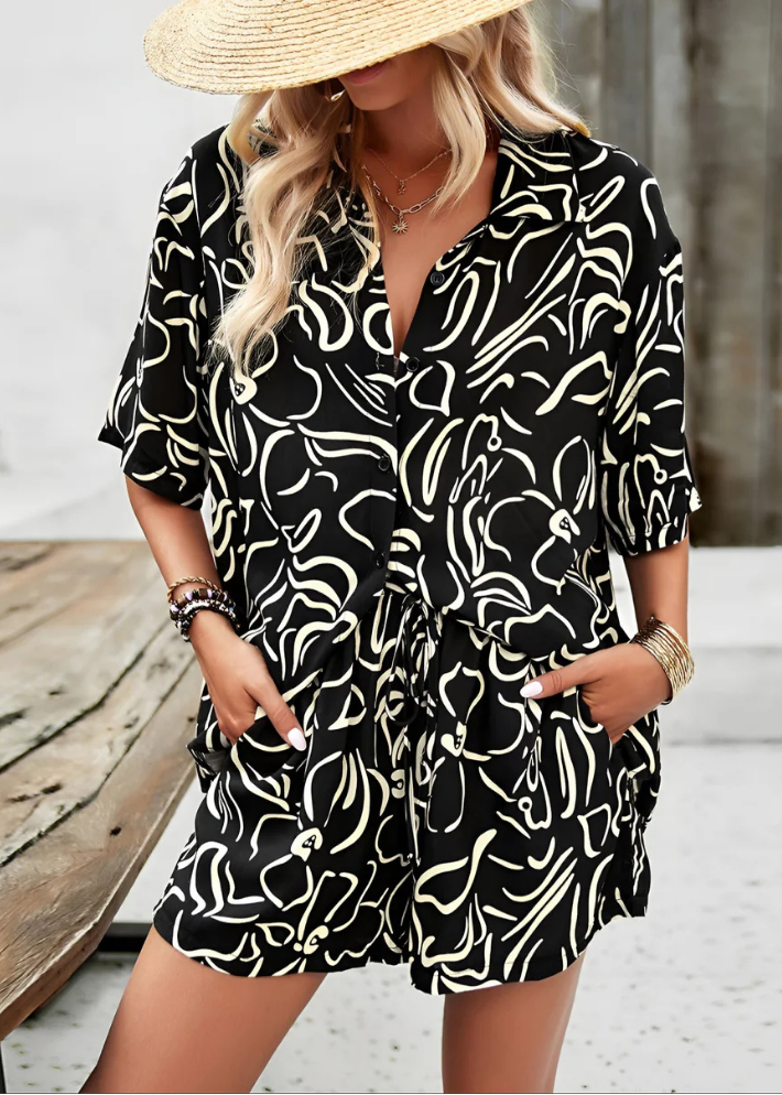 Noir Summer Two-Piece Set